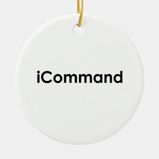 commandant van de iCommand Marching Band Keramisch Ornament (Voorkant)