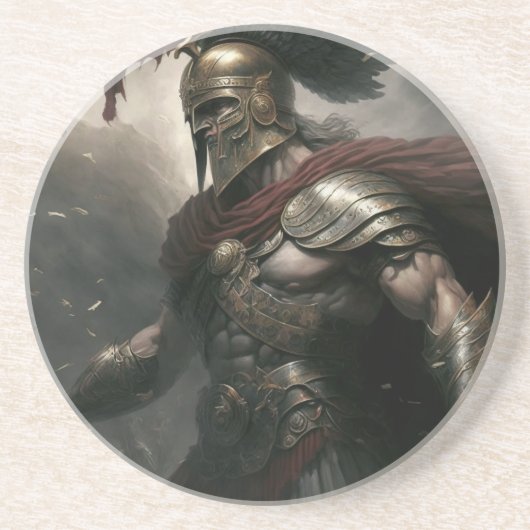 Commandant Zandsteen Onderzetter (Voorkant)