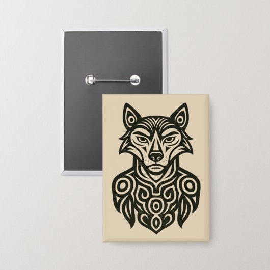 Commander Furry Button (Voorkant / Achterkant)