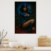 Commander Gail Kween Poster | Sensuele Sci-Fi Pin- (Keuken)