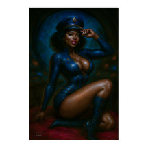 Commander Gail Kween Poster | Sensuele Sci-Fi Pin-