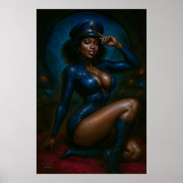 Commander Gail Kween Poster | Sensuele Sci-Fi Pin-