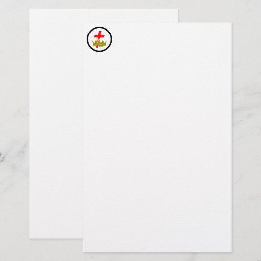 Commandery Briefpapier (Voorkant / Achterkant)