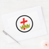 Commandery Rechthoekige Sticker (Envelop)