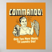 Commando: 2 weken tot wasdag poster (Voorkant)