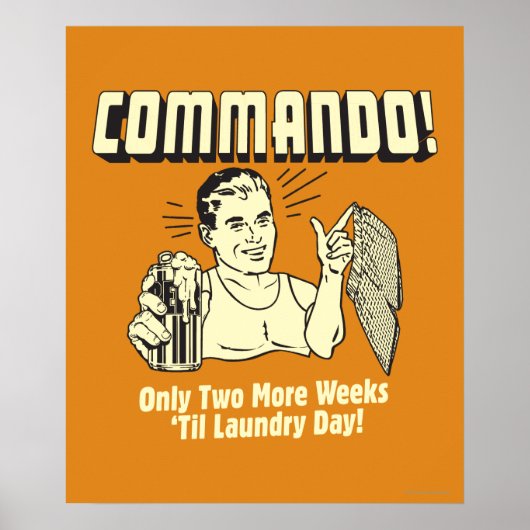 Commando: 2 weken tot wasdag poster (Voorkant)