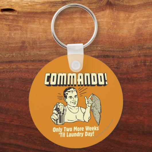 Commando: 2 weken tot wasdag sleutelhanger (Voorkant)