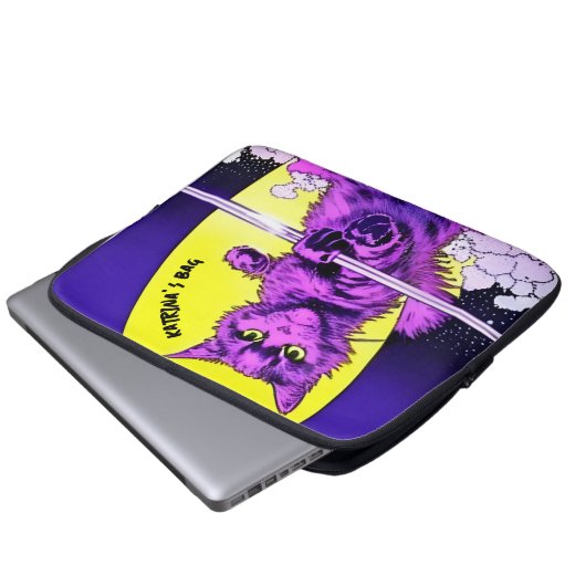 Commando Cat. bewerkbaar Laptop Sleeve (Voorkant onderkant)