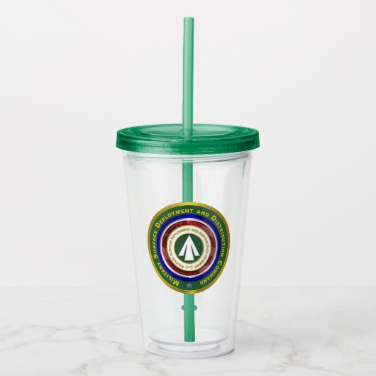 Commando Distributie militaire grondwaterinstallat Acryl Drinkbeker (Voorkant)
