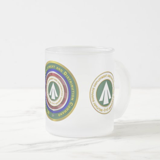 Commando Distributie militaire grondwaterinstallat Matglas Koffiemok (Voorkant rechts)