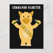Commando Hamster Briefkaart (Voorkant)