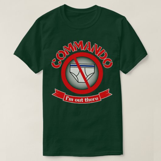 Commando Im daar T-shirt (Design voorkant)