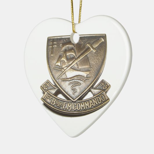 Commando Kieffer - Insigne 1BFMC Keramisch Ornament (Links)