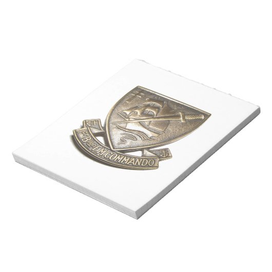 Commando Kieffer - Insigne 1BFMC Notitieblok (Linkerzijde)