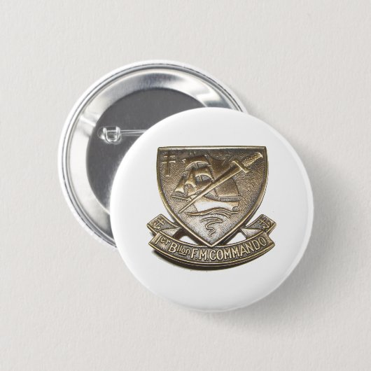 Commando Kieffer - Insigne 1BFMC Ronde Button 5,7 Cm (Voorkant /achterkant)