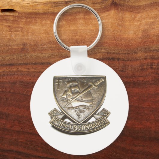Commando Kieffer - Insigne 1BFMC Sleutelhanger (Voorkant)