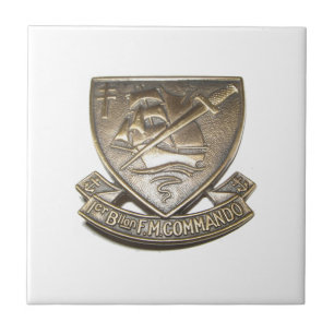 Commando Kieffer - Insigne 1BFMC Tegeltje