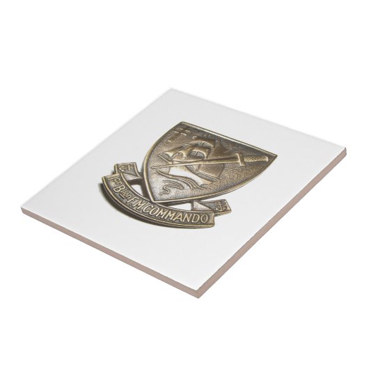 Commando Kieffer - Insigne 1BFMC Tegeltje (Zijkant)