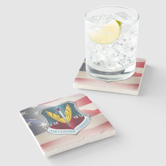 Commando Luchtvaart -"ACC" Stenen Onderzetter (Zijkant)