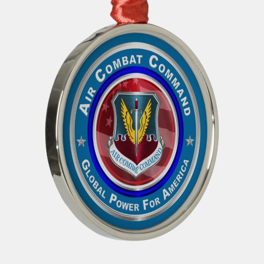 Commando Luchtvaart Gepersonaliseerd Kerstmis Metalen Ornament (Rechts)