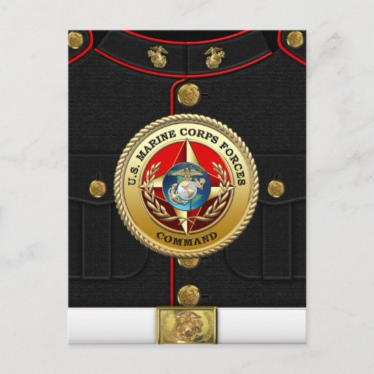 Commando Mariene Corps (MARFORCOM) [3D] Briefkaart (Voorkant)