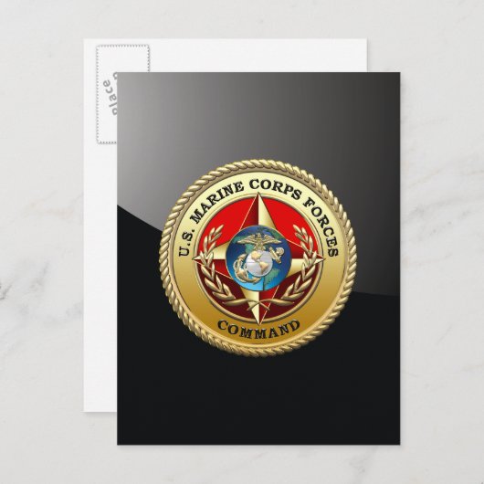 Commando Mariene Corps (MARFORCOM) [3D] Briefkaart (Voorkant / Achterkant)