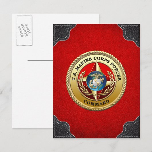 Commando Mariene Corps (MARFORCOM) [3D] Briefkaart (Voorkant / Achterkant)
