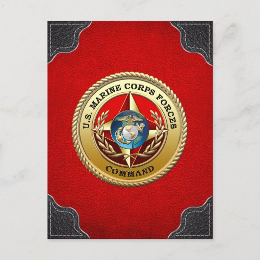 Commando Mariene Corps (MARFORCOM) [3D] Briefkaart (Voorkant)