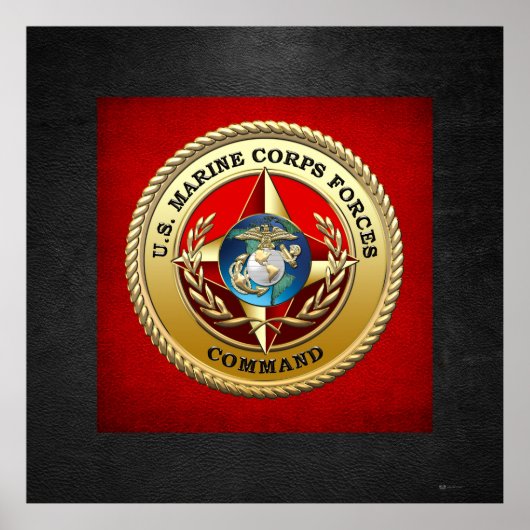 Commando Mariene Corps (MARFORCOM) [3D] Poster (Voorkant)