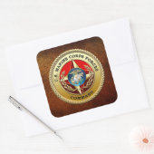 Commando Mariene Corps (MARFORCOM) [3D] Vierkante Sticker (Envelop)