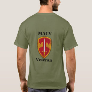 Commando militaire bijstand MACV Vietnam Nam Vets T-shirt