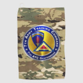 Commando Opleiding 7e Leger (7e ATC) Golfhanddoek (Voorkant)