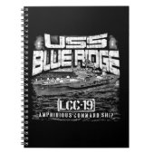 Commando schip blauwe schijf notitieboek (Voorkant)