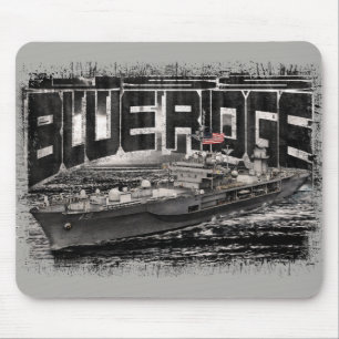 Commando schip Blue Ridge Mousepad Muismat