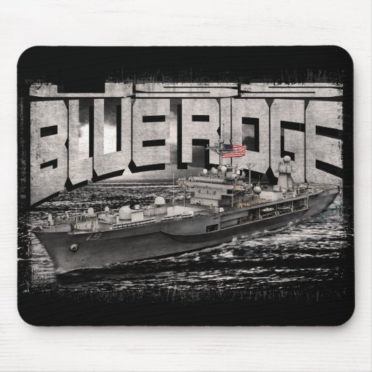 Commando schip Blue Ridge Mousepad Muismat (Voorkant)