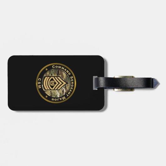 Commando Sergeant Majoor CSM Bagagelabel (Achterkant horizontaal)
