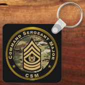 Commando Sergeant Majoor CSM Sleutelhanger (Achterkant)