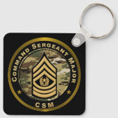 Commando Sergeant Majoor CSM Sleutelhanger (Achterkant)