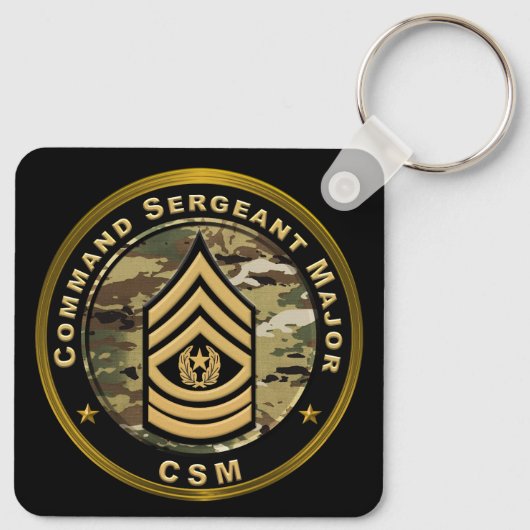 Commando Sergeant Majoor CSM Sleutelhanger (Achterkant)