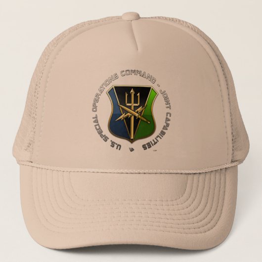 Commando speciale operaties - gezamenlijke vermoge trucker pet (Voorkant)