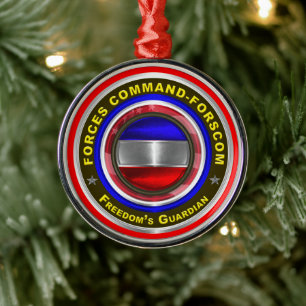 Commando strijdkrachten - FORSCOM Keepaskerst Metalen Ornament