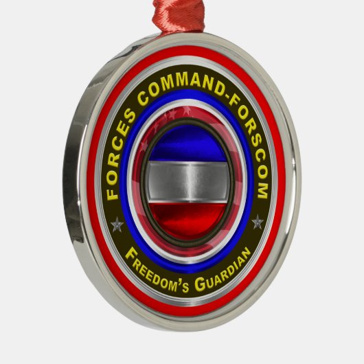 Commando strijdkrachten - FORSCOM Keepaskerst Metalen Ornament (Rechts)