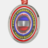 Commando strijdkrachten - FORSCOM Keepaskerst Metalen Ornament (Links)