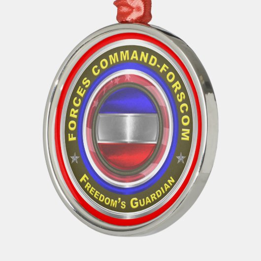 Commando strijdkrachten - FORSCOM Keepaskerst Metalen Ornament (Links)