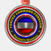 Commando strijdkrachten - FORSCOM Keepaskerst Metalen Ornament (Voorkant)