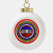 Commando strijdkrachten - FORSCOM Keepslag Keramische Bal Ornament (Voorkant)