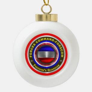 Commando strijdkrachten - FORSCOM Keepslag Keramische Bal Ornament