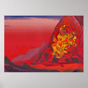 Commando van Rigden Djapo door Nicholas Roerich Poster