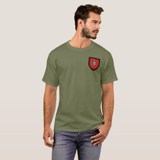 Commandos T-Shirt van het Portugese leger (Voorkant volledig)