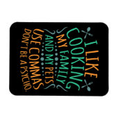 Commas English Language Teacher Teach Student Magneet (Horizontaal)